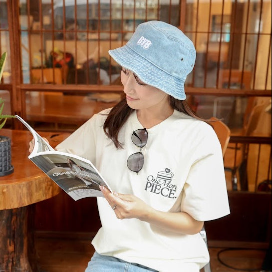 byb Logo Denim Bucket Hat