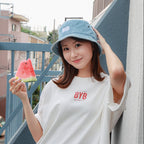 byb Logo Denim Bucket Hat